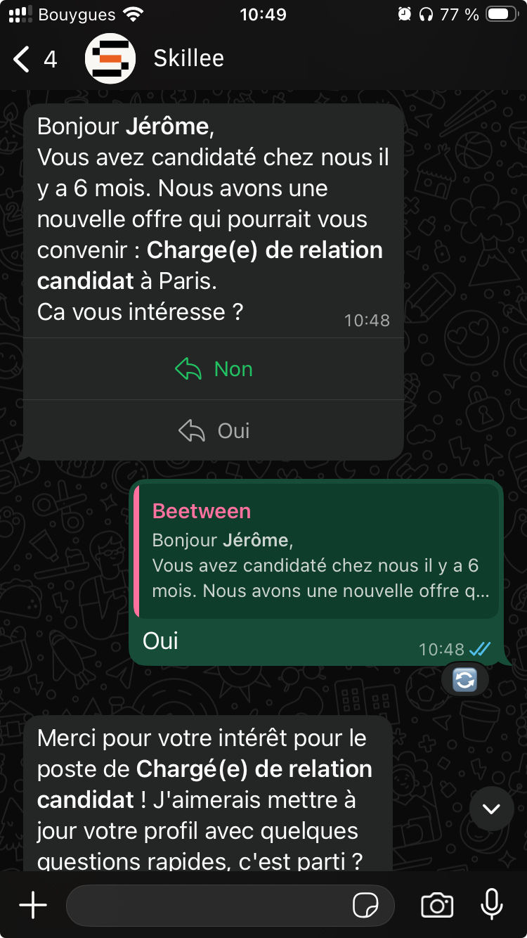 Réactivation de votre CVthèque